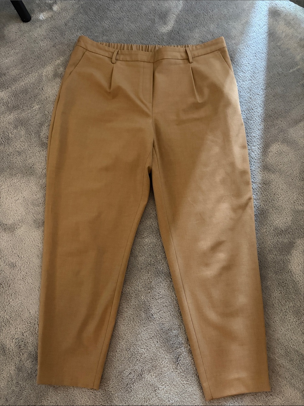 RW&CO. Tailored Straight-Leg Pants in Camel
